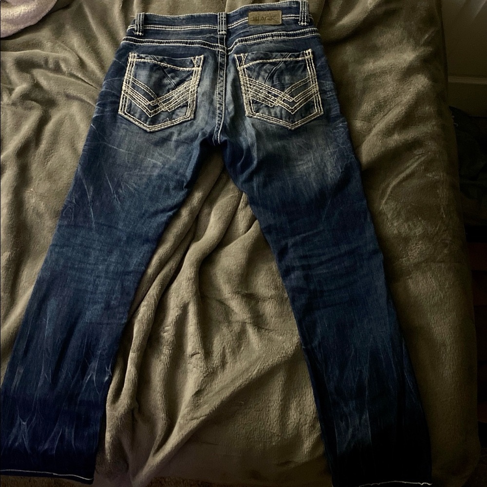 Buckle black jeans. 31/30